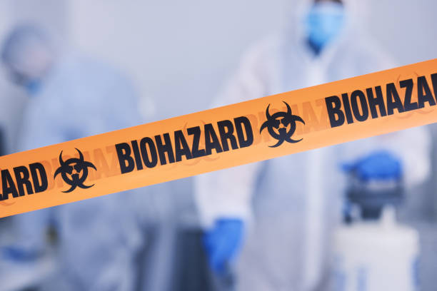 Professional Biohazard Cleanup technician working in Indian Springs, NV
